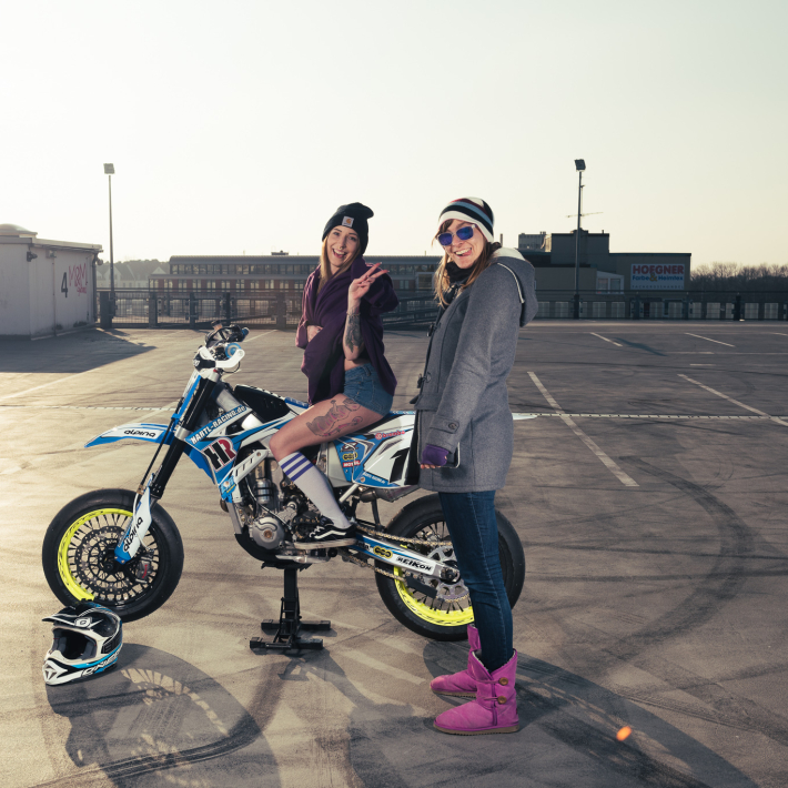 Motorrad-Fotoshooting mit Bony Kamekatze - Making Of
