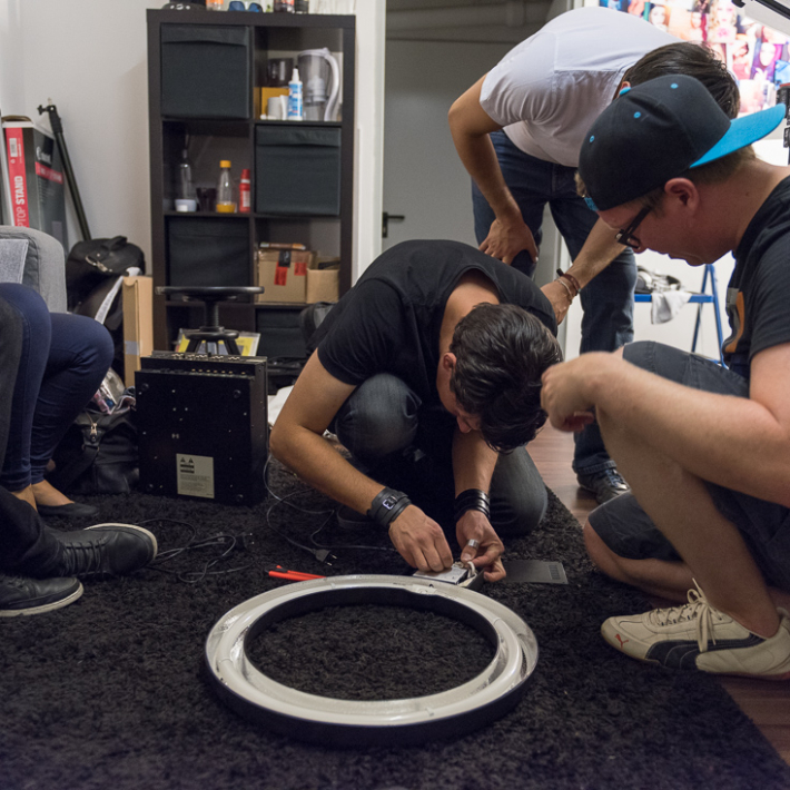 Making Of Foto - Cosmic World DJs zu Gast für ein Shooting