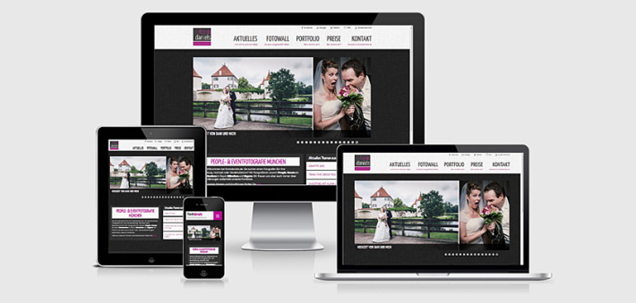Die Webseite im neuen Look