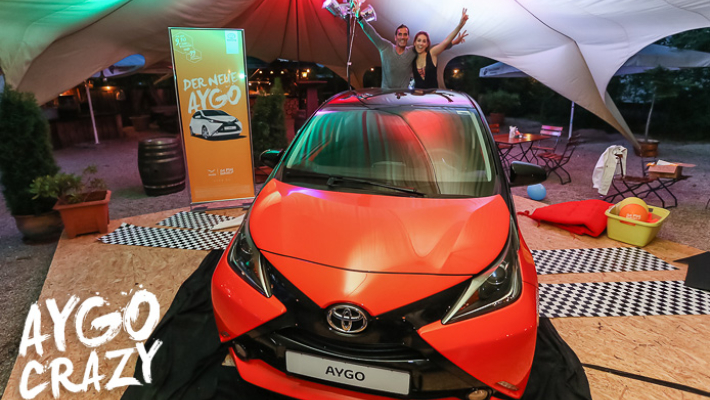 Fun-Fotoshooting mit dem Toyota Aygo
