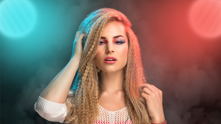 80´s Extreme-Make-Up mit Viktoria