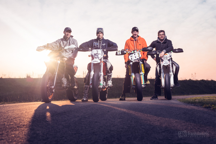 Fotoshooting Motorrad Supermoto Erzgebirgsring