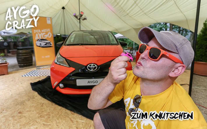 Fun-Fotoshooting mit dem Toyota Aygo