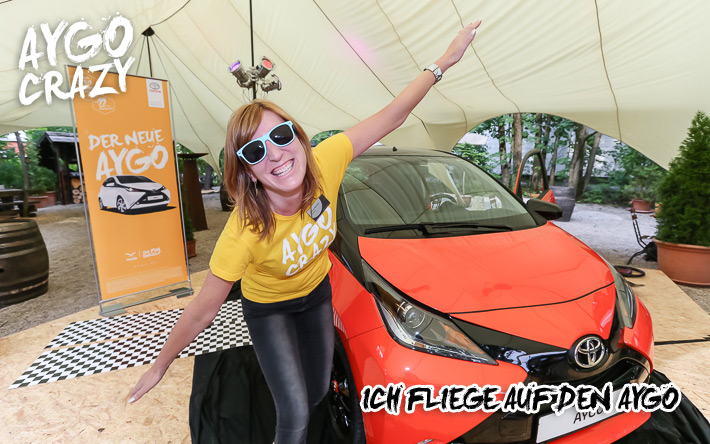 Fun-Fotoshooting mit dem Toyota Aygo