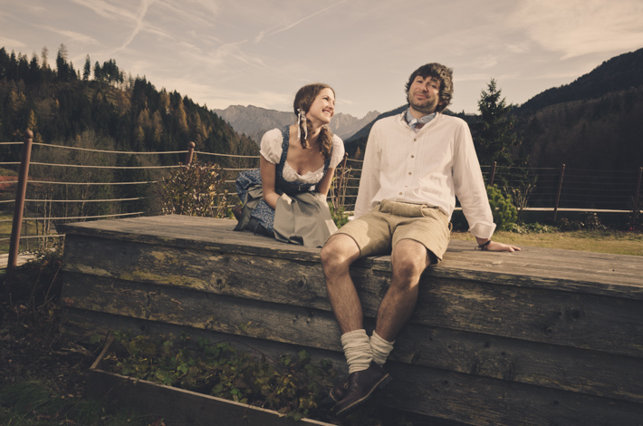 Engagementshooting Motto: Alter Heimatfilm