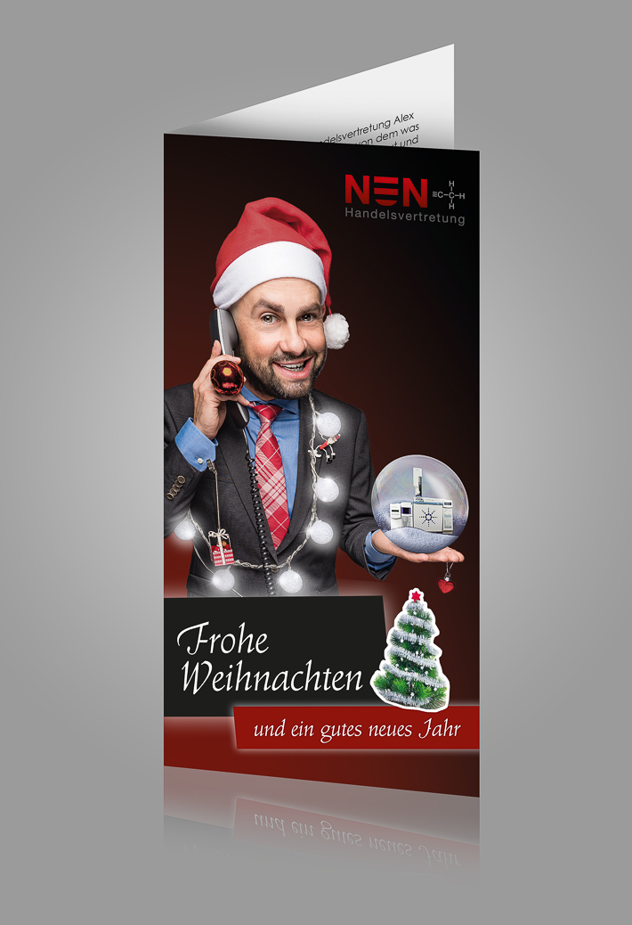 10 Jahre Handelsvertretung Nun Weihnachtskarte