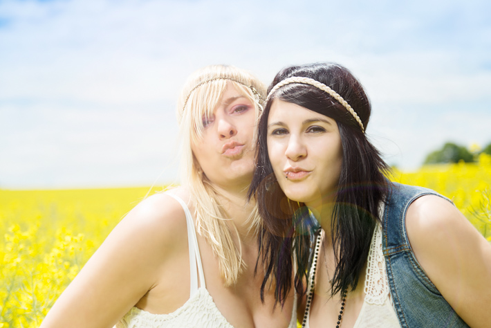 Outdoor Fotoshooting mit Bine und Verena