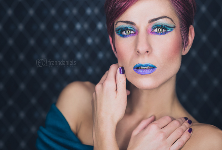 Ringlicht Foto mit Extreme Make-Up Andrea