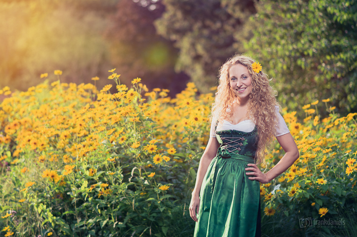 Shooting mit Sandra für´s tz-Wiesn-Madl 2014
