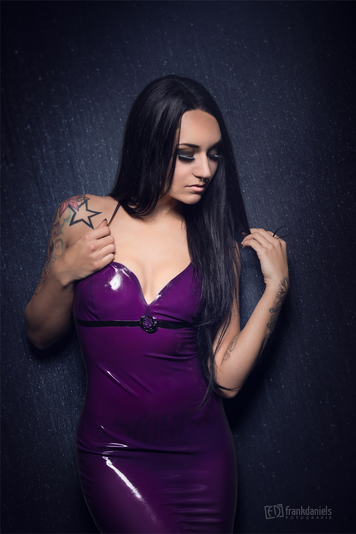 Purple Latex Dress